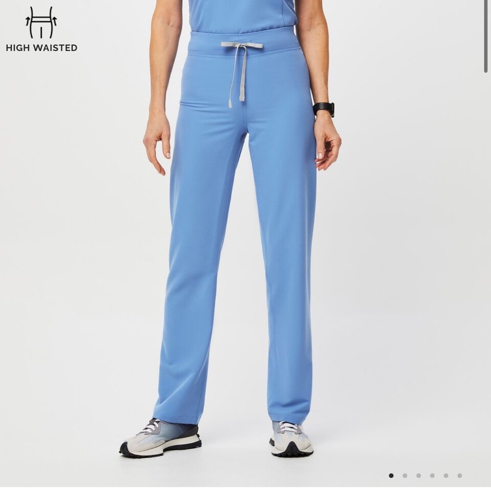 CEIL BLUE HIGH WAIST LIVINGSTON *TALL* FIGS SCRUB PANTS
